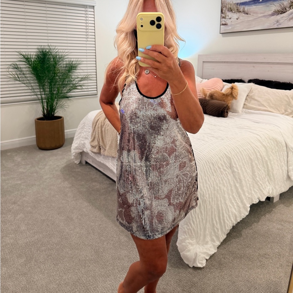Charlotte Russe Black Scoop Neck Racerback Tank dress